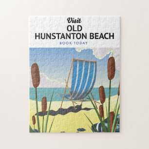 Reiseplakat für den Strand von Old Hunstanton Puzzle