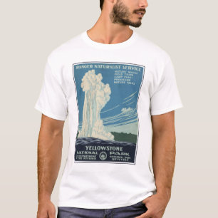 Reiseplakat für den Yellowstone Nationalpark T-Shirt
