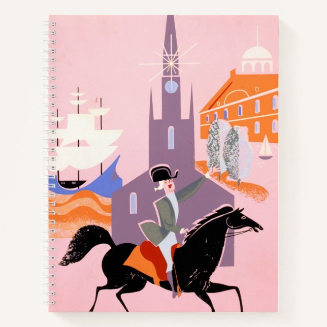 Reiseplakat für deutsche Fluggesellschaften nach B Notizbuch (Vorderseite)