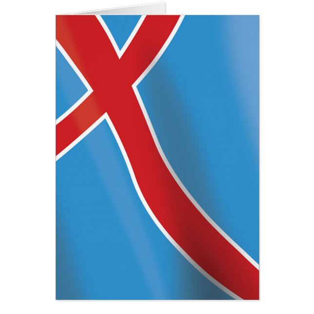 Reiseplakat für die norwegische Flagge (Vorne)