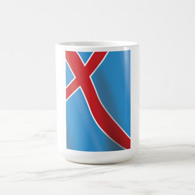 Reiseplakat für die norwegische Flagge Tasse (Mittel)