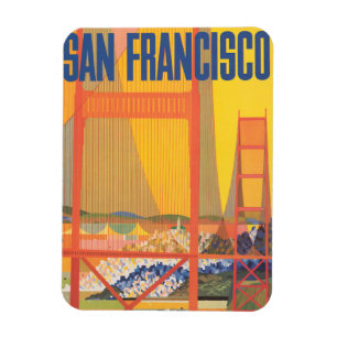 Reiseplakat für Flug Twa nach San Francisco Magnet