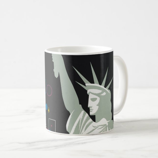 Reiseplakat für Flüge mit Northwest Airlines Kaffeetasse (VorderseiteRechts)