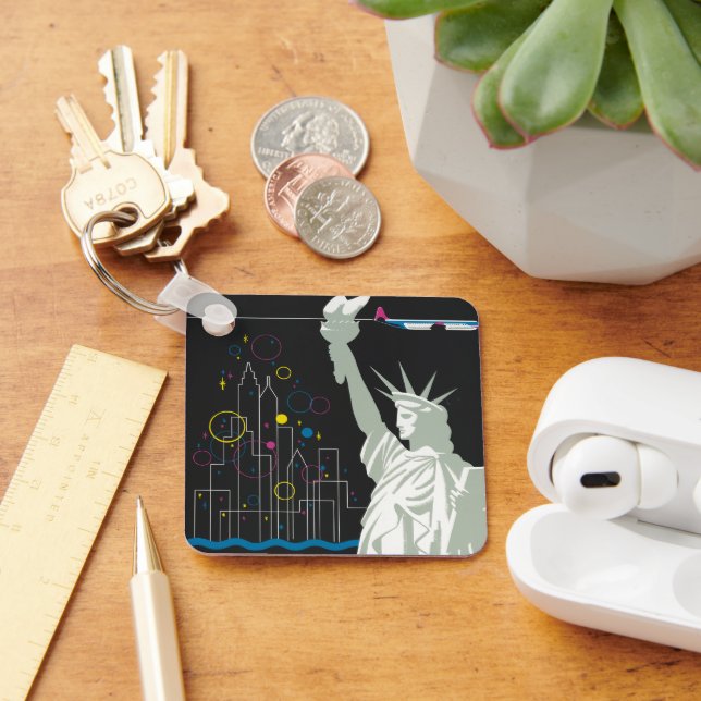 Reiseplakat für Flüge mit Northwest Airlines Schlüsselanhänger (Schreibtisch)