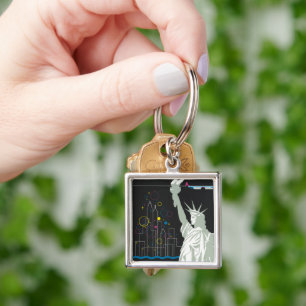 Reiseplakat für Flüge mit Northwest Airlines Schlüsselanhänger