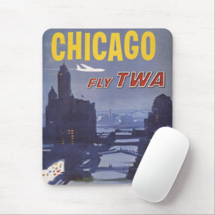 Reiseplakat für Flüge von Trans World Airlines Mousepad