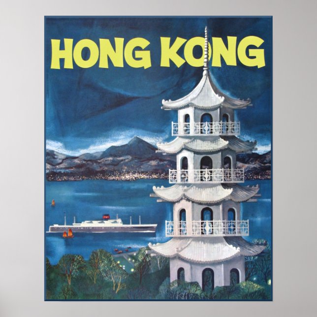 Reiseplakat für Hongkong Poster (Vorne)