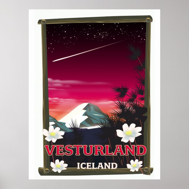 Reiseplakat für Island Poster (Vorne)