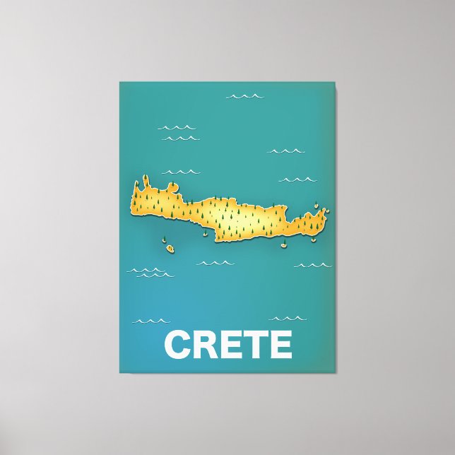 Reiseplakat für Kreta Leinwanddruck (Vorderseite)