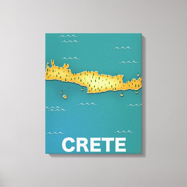 Reiseplakat für Kreta Leinwanddruck (Vorderseite)