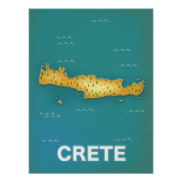 Reiseplakat für Kreta