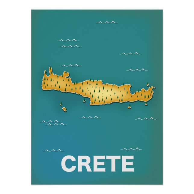 Reiseplakat für Kreta Poster (Vorderseite)