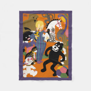 Reiseplakat für Londoner Untergrund U-Bahn Fleecedecke