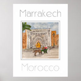 Reiseplakat für Marrakesch Marokko Poster