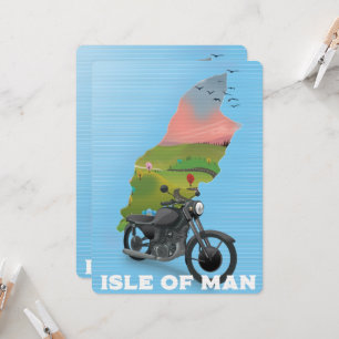 Reiseplakat für Motorrad Isle of Man
