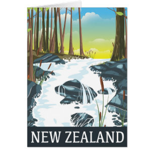 Reiseplakat für Neuseeland