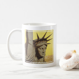 Reiseplakat für New York, United Air Lines Kaffeetasse