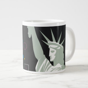 Reiseplakat für Northwest Airlines-Flüge Jumbo-Tasse