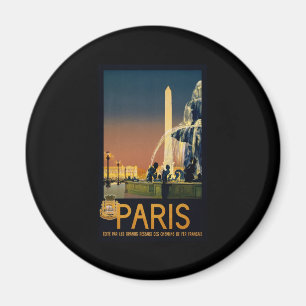 Reiseplakat für Paris für französische Eisenbahnne Magnet