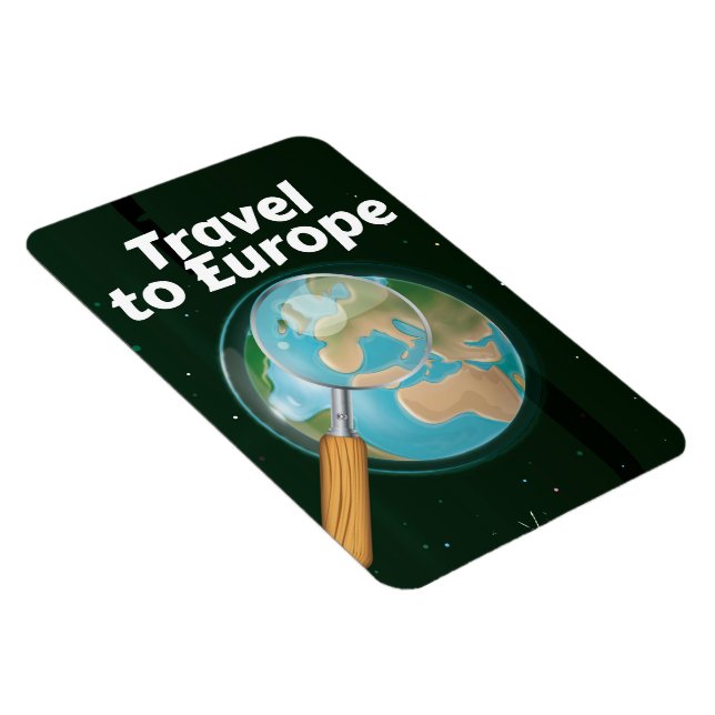 Reiseplakat für Reisen nach Europa Magnet (Rechte Seite)