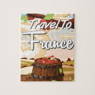 Reiseplakat für Reisen nach Frankreich Puzzle
