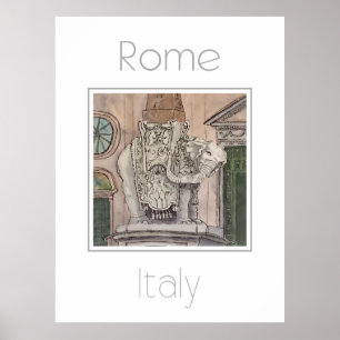 Reiseplakat für Rom Italien Poster