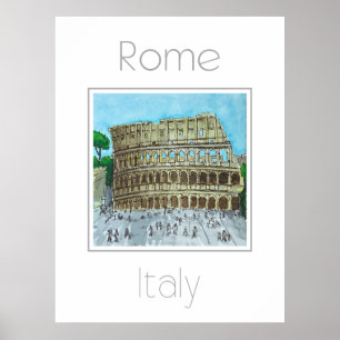 Reiseplakat für Rom Italien Poster