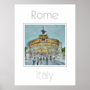 Reiseplakat für Rom Italien Poster