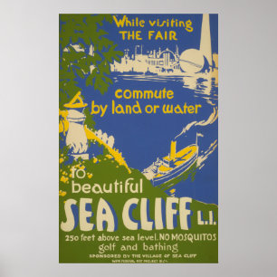 Reiseplakat für Sea Cliff, Long Island 2 Poster