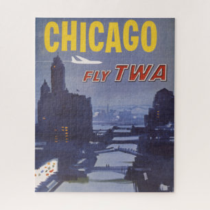 Reiseplakat für Trans World Airlines Flüge Puzzle