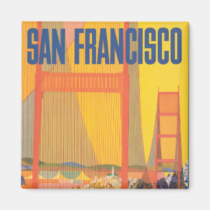 Reiseplakat für TWA nach San Francisco Magnet
