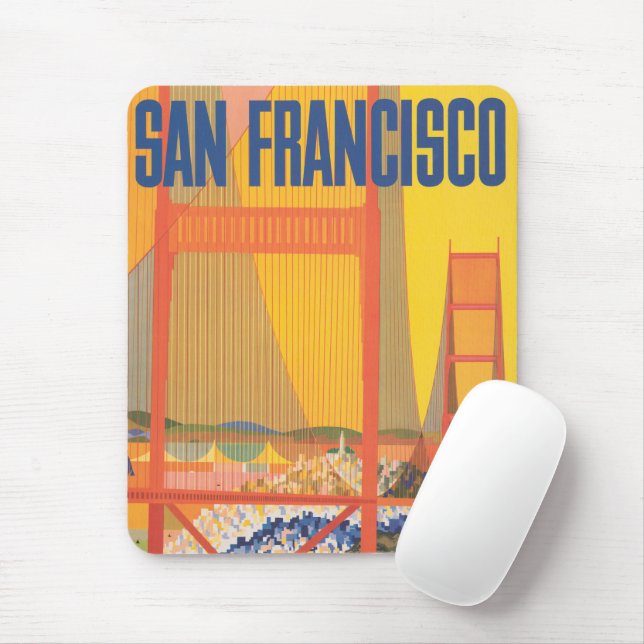 Reiseplakat für TWA nach San Francisco Mousepad (Mit Mouse)