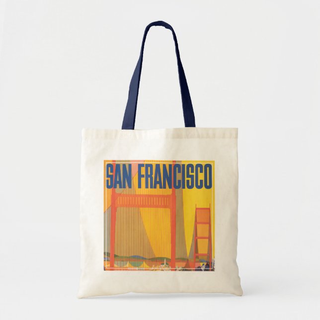 Reiseplakat für TWA nach San Francisco Tragetasche (Vorne)
