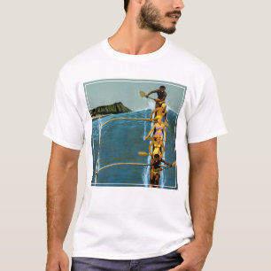 Reiseplakat für United Air Lines nach Hawaii T-Shirt