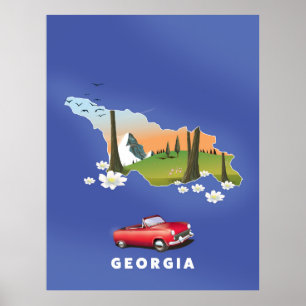 Reiseplakat Georgien Poster