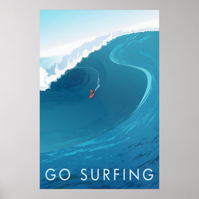 Reiseplakat Go Surfing Poster (Vorne)