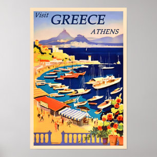 Reiseplakat Griechenland-Athen Poster