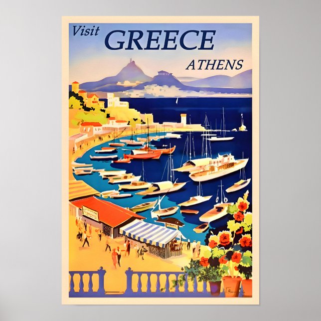 Reiseplakat Griechenland-Athen Poster (Vorne)