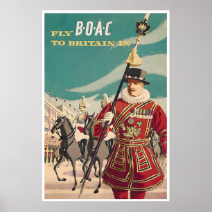 Reiseplakat Großbritannien Britische Kunst UK Druc Poster