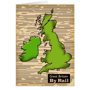 Reiseplakat Großbritannien per Bahn