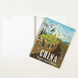 Reiseplakat Große Mauer von China Planer