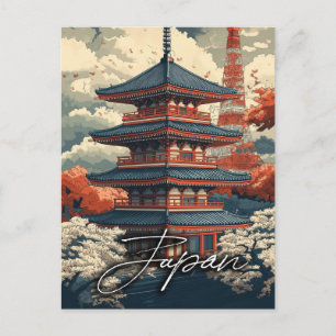 Reiseplakat im Vintage-Stil: Entdecken Sie den Rei Postkarte