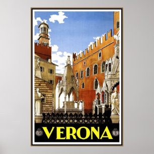Reiseplakat im Vintage-Stil Verona Reise Italien Poster