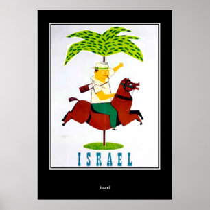 Reiseplakat Israel im Vintage-Stil Poster