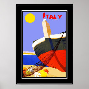 Reiseplakat Italien im Vintage-Stil Poster