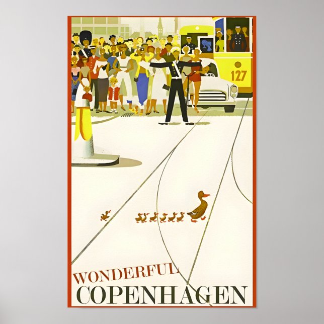 Reiseplakat Kopenhagen-Dänemark Poster (Vorne)