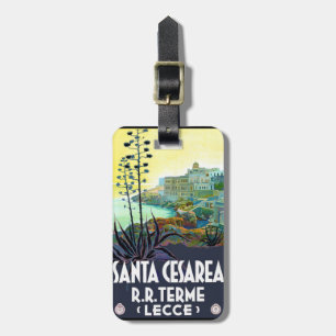 Reiseplakat Lecce Italien im Vintage-Stil Gepäckanhänger