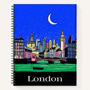 Reiseplakat London by Night Journal Notizbuch