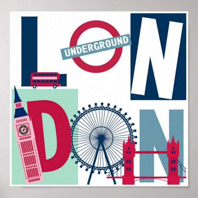 Reiseplakat - London Poster (Vorne)