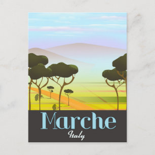Reiseplakat Marken Italien Postkarte